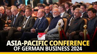 LIVE PM Modi German Chancellor Scholz inaugurate AsiaPacific Conference of German Business 2024 [upl. by Liahus119]