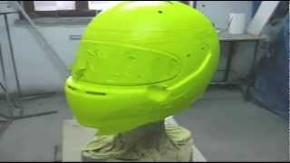 KASK  HELMET  aerograf malowanie kasku [upl. by Initsed]