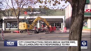 City construction crews break water pipe tells landlord hes responsible to pay [upl. by Gardol]