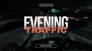 4K EVENING TRAFFIC  Yamaha MT09 V3 2022 Pure Sound [upl. by Ongineb]