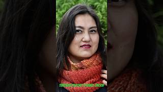 🧚‍♀️Tunisian Crochet Orange Snood🧚‍♀️How to Crochet beautiful snood with your left over yarn🧚‍♀️ [upl. by Rushing163]