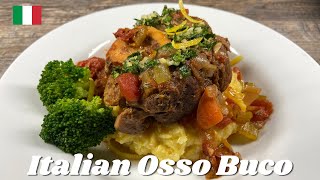 Italian Osso Buco with Creamy Polenta and Lemon Gremolata sauce  A Classic Milanese Masterpiece [upl. by Eirelam]