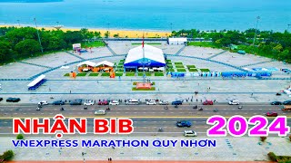 CHIỀU 216 NHẬN BIB VNEXPRESS MARATHON QUY NHON 2024 [upl. by Kcirdec]