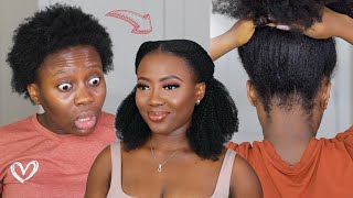 Wow NO Wig NO Crochet  DIY Microlinks On 4c Natural hair Install  Curls queen [upl. by Wolfe524]