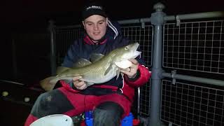 cod fishing Admiralty PIER DOVER  sea fishing uk [upl. by Arrad]