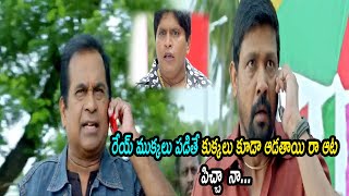 రేయ్ ముక్కలు పడితే కుక్కలు కూడా ఆడతాయి రా ఆట పిచ్చ నా  Brahmanandam Comedy Scene  Comedy Express [upl. by Elin27]