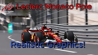 Charles Leclerc Monaco Pole Lap  Assetto Corsa [upl. by Tatia137]