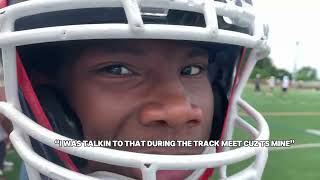 BMHS VARSITY FOOTBALL 7v7 he got headtapped😭😭💔 [upl. by Tessie]