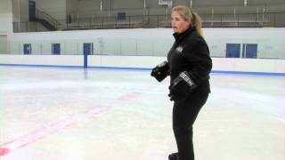 PA Puck Ice Hockey HowTo Backward Crossovers [upl. by Assili941]