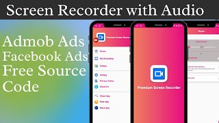 Screen Recorder with Audio Screen Recorder App In Android Studio  Screen Recorder Source Code Free [upl. by Asilec]