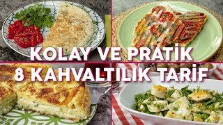 Kolay ve Pratik 8 Kahvaltılık Tarif Seç Beğen  Yemek Tarifleri [upl. by Jaffe556]