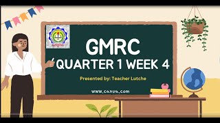 GMRC Q1 W4 Matatag Curriculum LE Based [upl. by Duston]