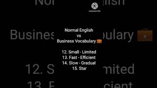 Basic Vocabulary vs Business Vocabulary englishtown rozbolejanewaleenglishsentences [upl. by Tyra]