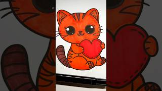 🐱Cat coloring pages coloring asmr colouringpage colorpage art [upl. by Anhcar]