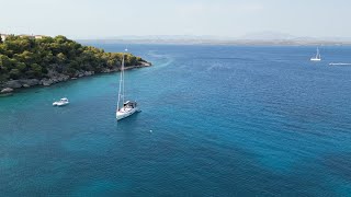 Zogeria Spetses Aerial Footage Stunning Greek Island Views spetses greekisland drone greece [upl. by Ydolem957]