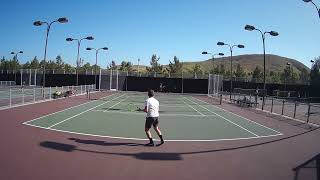 Easy to overhit that shot  Age 47  USTA 50 Tennis [upl. by Haidadej]