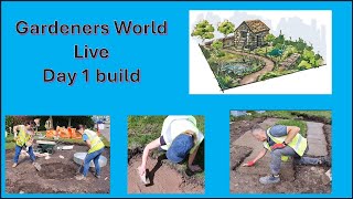 Gardeners World Live build day 1 [upl. by Atidnan]