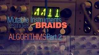 Mutable Instruments BRAIDS  Algorithms  Part 2 [upl. by Alleahcim526]