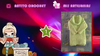 COMO REALIZAR UNA POLERA  PARTE 1  CROCHET [upl. by Anedal]