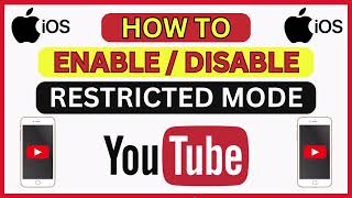 How To Enable Or Disable Restricted Mode On The YouTube App Using IOS device  iPhone  iPad  2024 [upl. by Benedick]