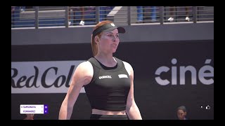 Tiebreak PS5 Liudmila Samsonova Vs Leyla Fernandez WTA 500 Guadalajara expert Difficulty [upl. by Valry]