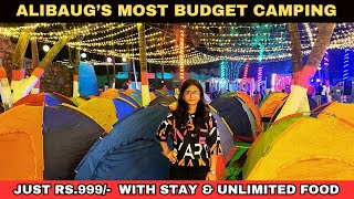 Best Beach Side Camping  Unlimited Food  Alibag Beach Camping  Best Camping Near Mumbai Revdanda [upl. by Agarhs]