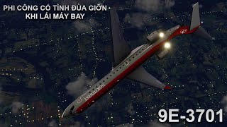 PHI CÔNG CỐ TÌNH ĐÙA GIỠN KHI ĐANG LÁI MÁY BAY  PINNACLE AIRLINES 3701 [upl. by Anitaf]