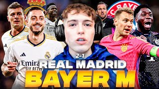 DAVOO XENEIZE REACCIONA A REAL MADRID 2 BAYERN MUNICH 1 2024  CHAMPIONS LEAGUE [upl. by Cochrane]