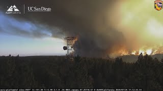 Fire tornado sparked by California wildfire caught on camera [upl. by Millhon]