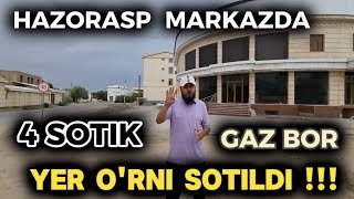 HAZORASP MARKAZIDA YER ORNI SOTILDI  GAZ BOR  4 SOTIK [upl. by Schaffer]