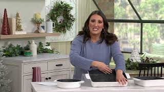 The Rock by Starfrit 3Pc Nestable Ceramic Bakeware Set on QVC [upl. by Nwahsyt]