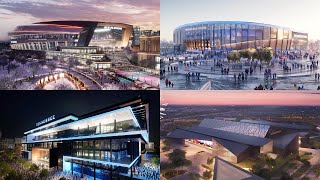 4 Future NFL Stadiums June Update [upl. by Kinnard]