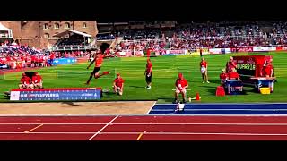 Juan Miguel Echevarria Long Jump 883m Slow Motion [upl. by Yral]