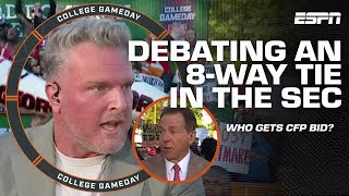 SEC CHAOS 🤯 McAfee amp Saban unravel an 8WAY TIE scenario  Who gets the edge  College GameDay [upl. by Rufena991]