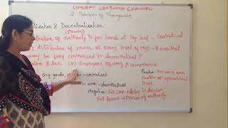 Centralization and Decentralization Principle of Management Class 12 Business Studies [upl. by Tsenrae]