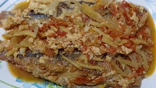 Sarciadong Dalagang Bukid  fish recipe  jollyduazo [upl. by Lyrehs]