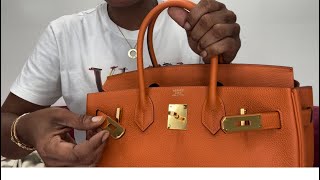 Top Quality HERMES BIRKIN Bag Review  Italian Leather [upl. by Ford]