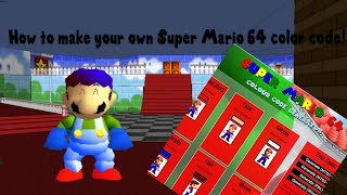 How to make your own Super Mario 64 color code IMPROVED [upl. by Jocelyn]