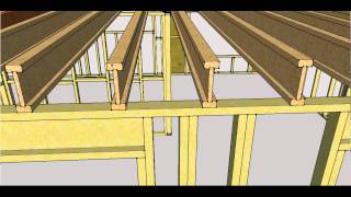 Loft Conversion Part 4  Fit and cut more joists Joist installation [upl. by Odelet63]