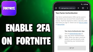 How To Enable 2FA On Fortnite On Mobile [upl. by Terrel619]