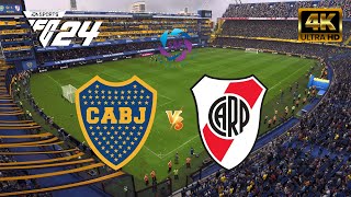 EA FC 24  Boca Juniors vs River Plate  Super Clásico Argentino 2024 4K 60 [upl. by Diana407]