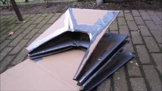 Cardboard bellows with folds part 1 [upl. by Mellins450]