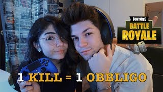 OGNI KILL UN OBBLIGO  FORTNITE CHALLENGE CON MIA SORELLA [upl. by Reiko]