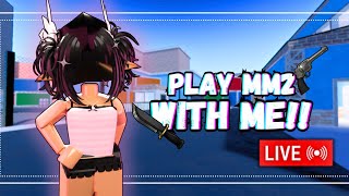 PLAY MM2 WITH ME with friends [upl. by Salchunas]