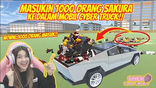 KITA KUMPULIN 1000 ORANG SAKURA TAROH DI BAK CYBER TRUCK BISAKAH SAKURA SCHOOL SIMULATORPART 806 [upl. by Oedama]