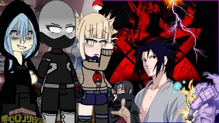 MHABHNA League of Villains react to Sasuke Uchiha  Naruto [upl. by Acsicnarf]