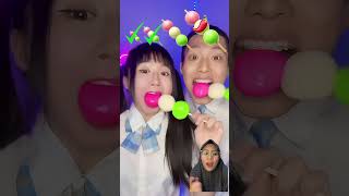 MAKAN KIBI DANGO mukbang challenge funny [upl. by Tri]