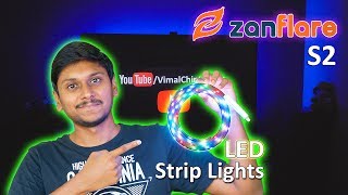 RGB LED Strip Light with 1200 Color Changing Options  Zanflare S2 Review [upl. by Riella367]