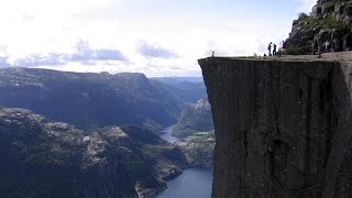 Preikestolen BASE jump  Aerial Extreme [upl. by Ittam]