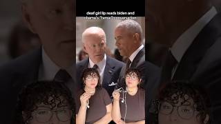 the real transcript on my desk like 👀 biden obama ethelkennedy lipreading lipreadinggirl [upl. by Lole]